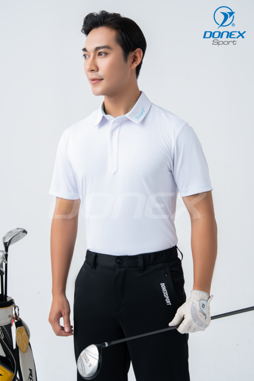 Áo thể thao nam MC-9146 Trắng phối xanh ngọc